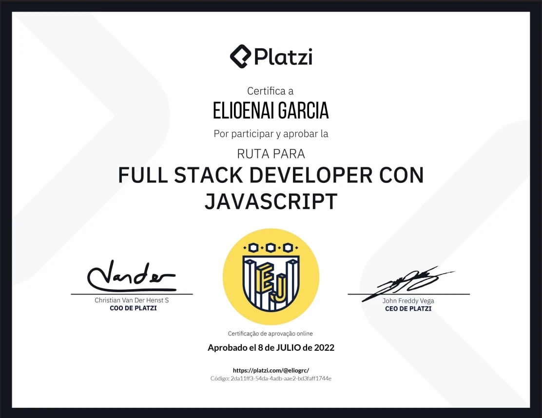 Imagen principal de Full Stack Developer with JavaScript - 1